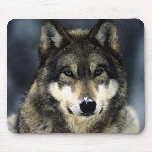 Tapis De Souris Loup (Devant)