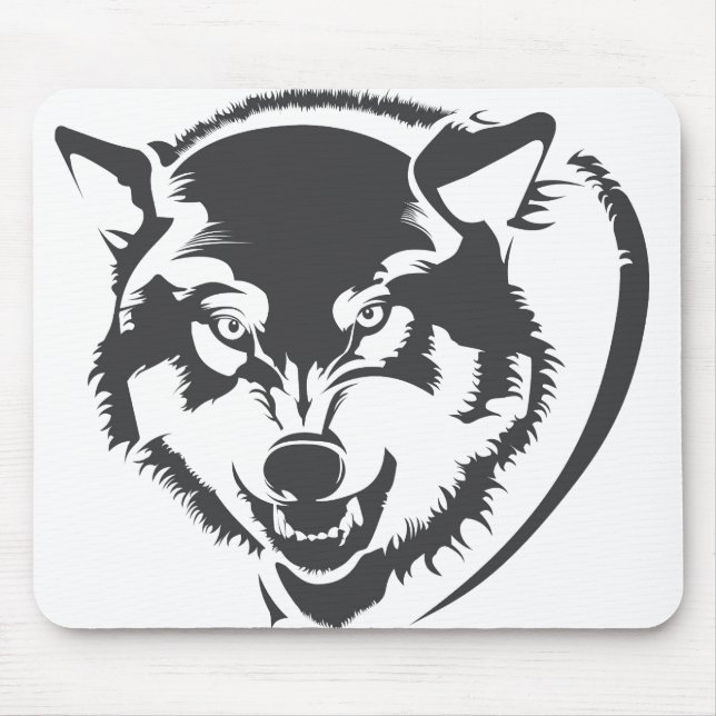 Tapis De Souris Loup (Devant)
