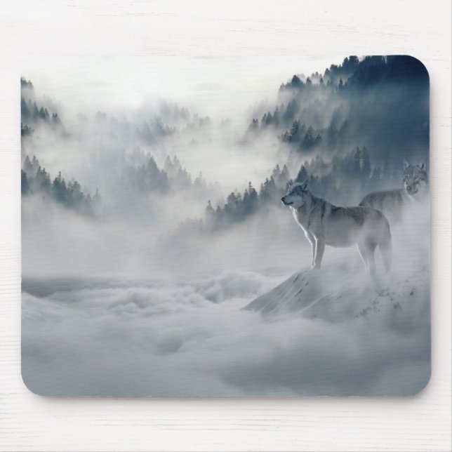 Tapis De Souris Loup (Devant)