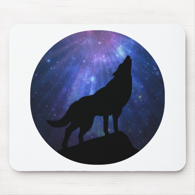 Tapis De Souris Loup céleste (Devant)