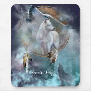 Tapis De Souris Loup d'esprit