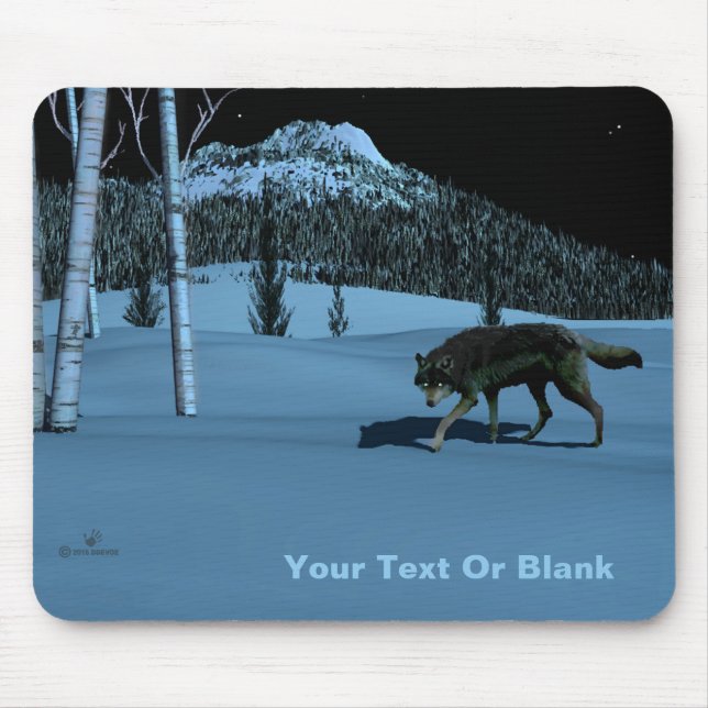 Tapis De Souris Loup d'hiver - Tapetum Lucidum (Devant)