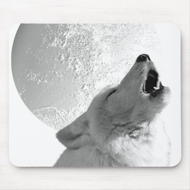 Tapis De Souris Loup d'hurlement (Devant)