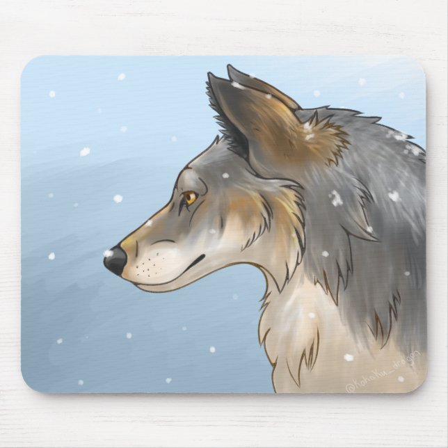 Tapis De Souris Loup du Nord-Ouest (Devant)