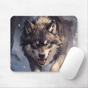 Tapis De Souris Loup en hiver