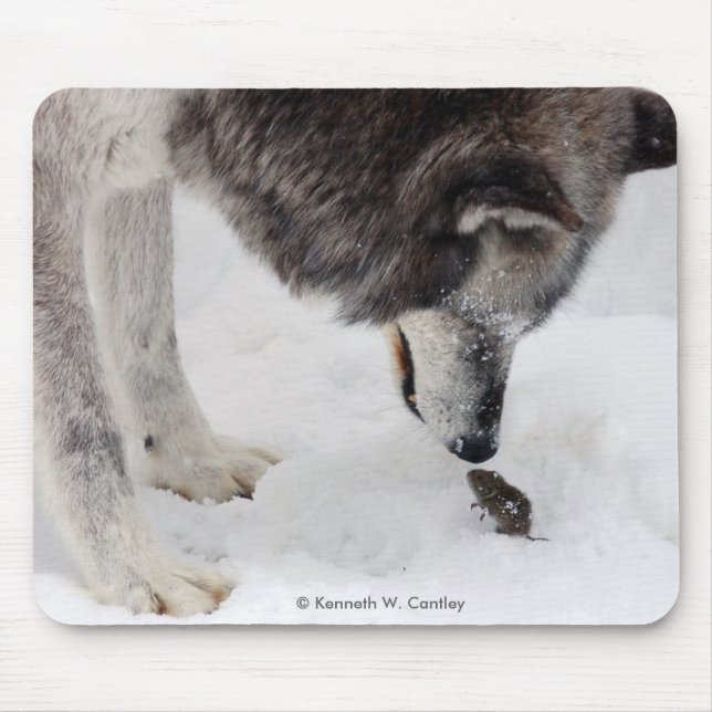 Tapis De Souris Loup et souris Mousepad (Devant)