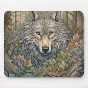 Tapis De Souris Loup gris
