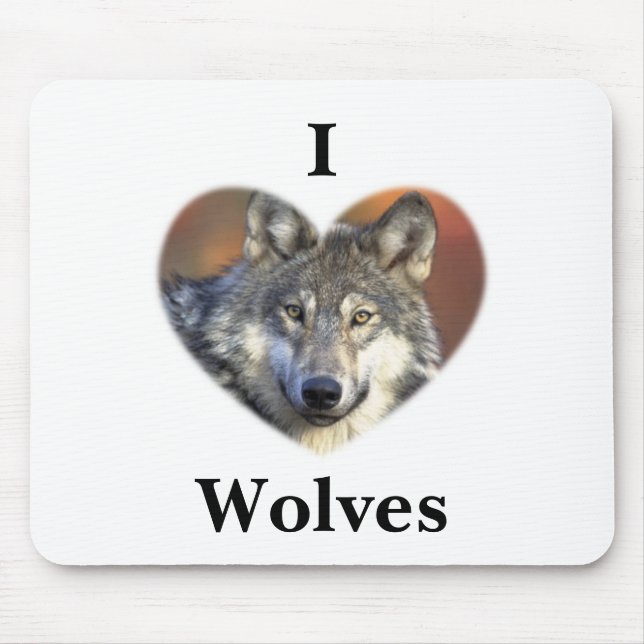 Tapis De Souris Loup gris (Devant)