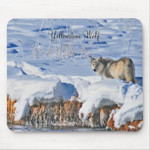 Tapis De Souris Loup Mousepad de Yellowstone