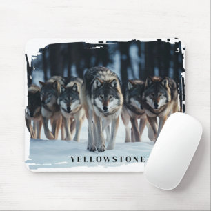 Tapis De Souris Loups de Yellowstone