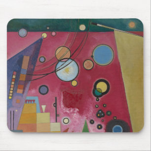 Tapis De Souris Lourde Rouge de Wassily Kandinsky