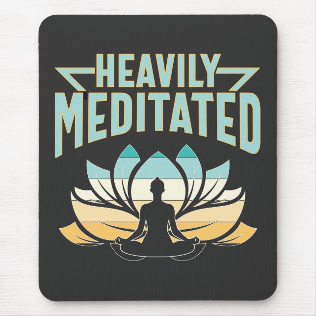 Tapis De Souris Lourdement Méditée - Yoga (Devant)