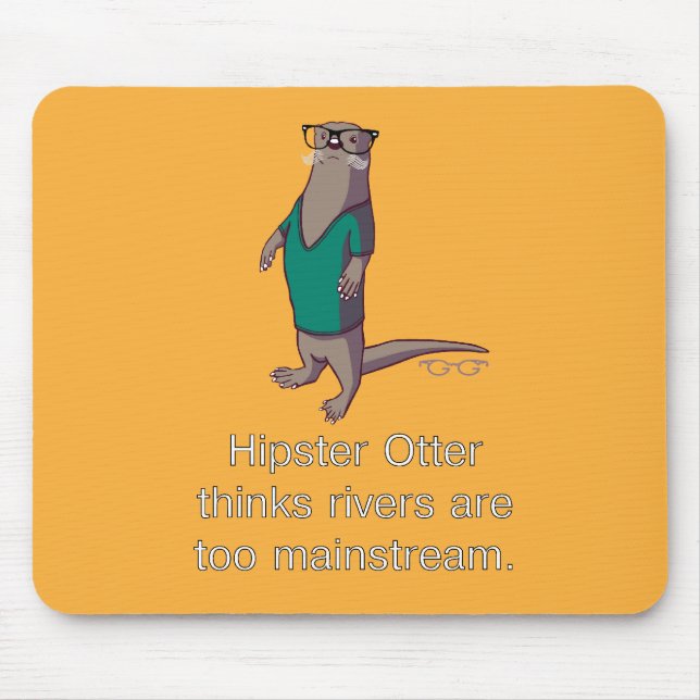 Tapis De Souris Loutre Mousepad de hippie (Devant)
