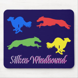 Tapis De Souris Louveteaux de soie colorés