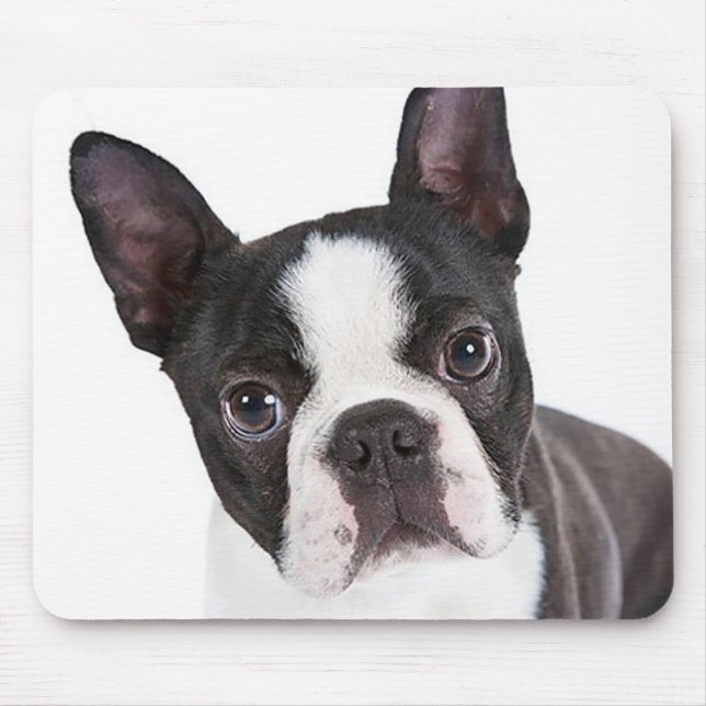Tapis De Souris Love Boston Terrier Puppy Dog Computer Mousepad (Devant)