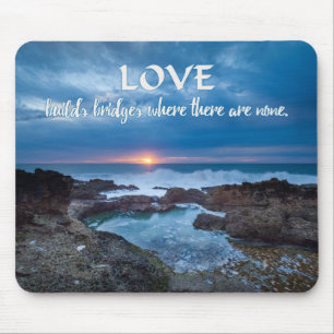 Tapis De Souris Love Builds Bridges mousepad