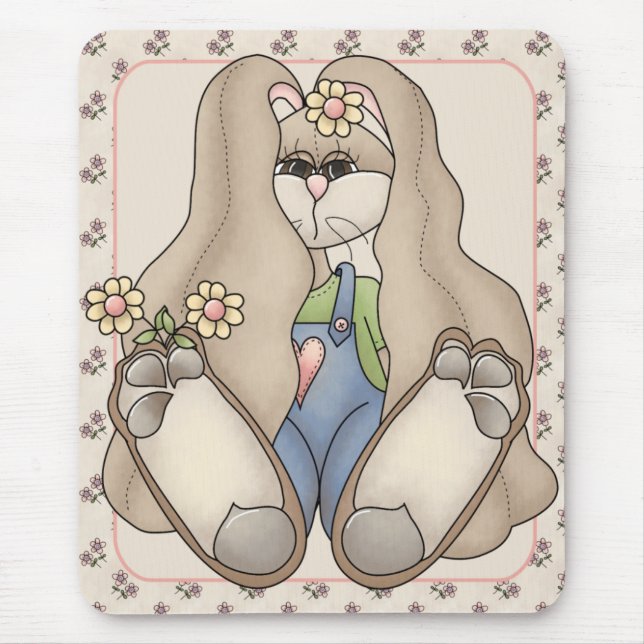 Tapis De Souris Love Bunny Mousepad (Devant)
