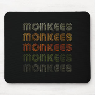 Tapis De Souris Love Heart Monkees Tee Grunge Style Vintage Noir