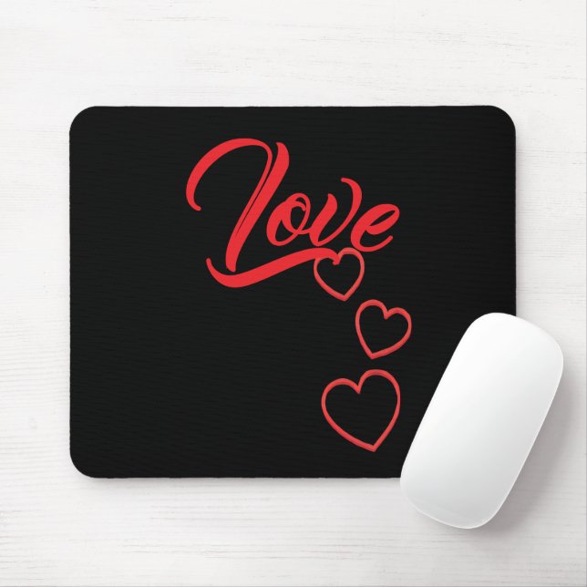 Tapis De Souris Love Mousepad (Avec souris)