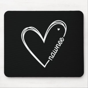 Tapis De Souris Love Nawnee Heart Femmes Fête des mères Anniversai