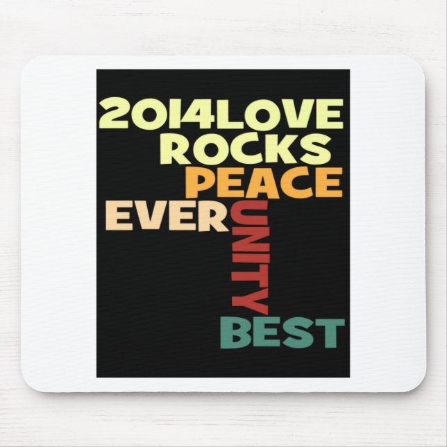 Tapis De Souris Love Rocks (Devant)