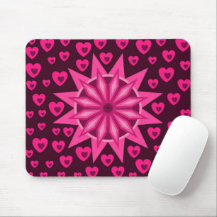 TAPIS DE SOURIS LOVE VALENTINE, DON D'ANNIVERSAIRE AVEC LES COEURS