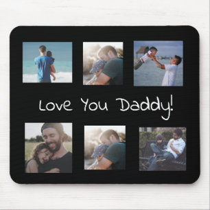 Tapis De Souris Love You Papa Photo personnalisée Pad