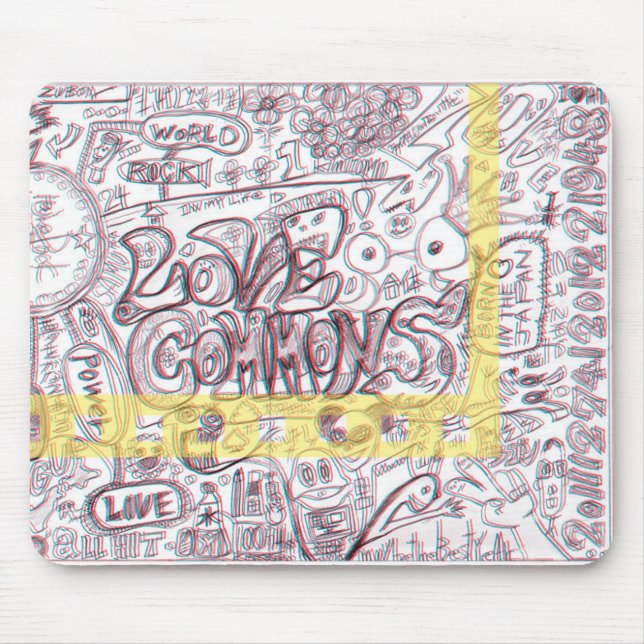 TAPIS DE SOURIS LOVECOMMONS　マウスパッド (Devant)