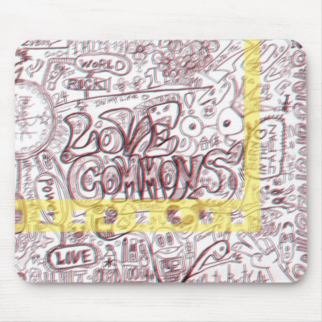 TAPIS DE SOURIS LOVECOMMONS　マウスパッド (Devant)