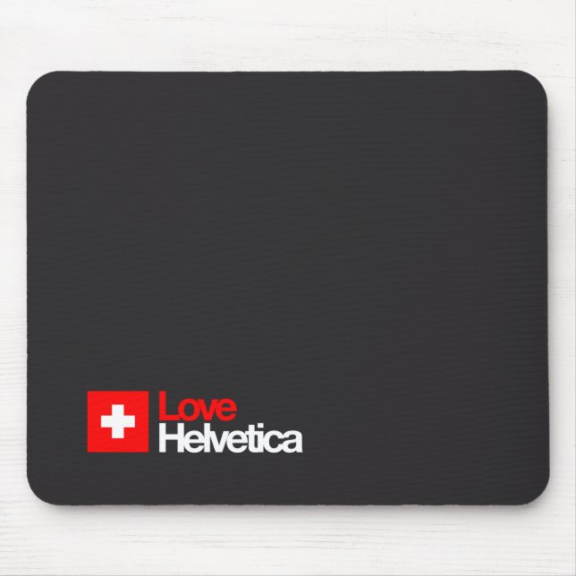 Tapis De Souris LoveHelvetica MousePad 001 (Devant)