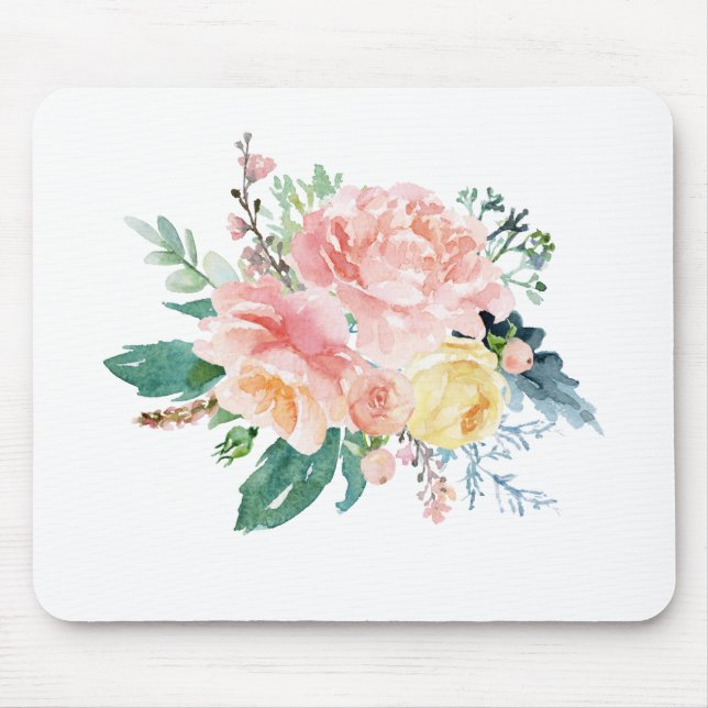 Tapis De Souris Lovely Peony Bouquet (Devant)