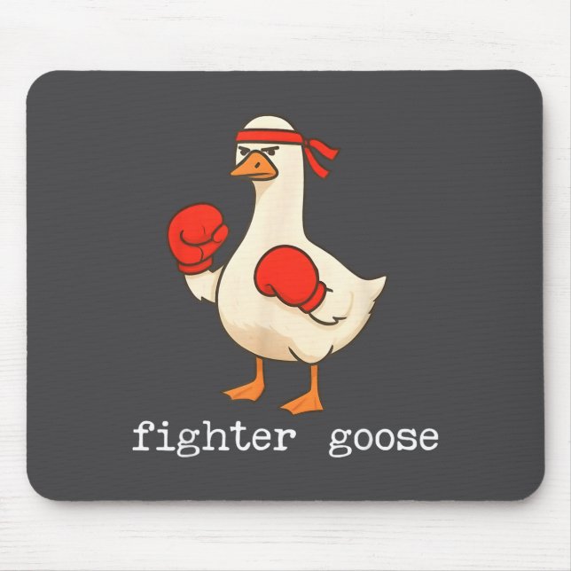 Tapis De Souris Lover Goose And Fighter Goose, Funny Couple Goose  (Devant)