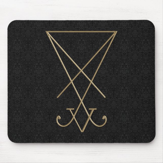 Tapis De Souris Lucifer Alchemy Sigil Gothic (Devant)