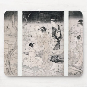 Tapis De Souris Lucioles de chasse à la tombée de la nuit, 1796-