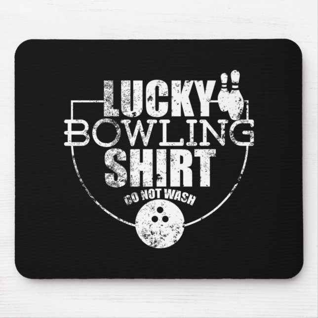 Tapis De Souris Lucky Bowling cadeau amusant pour Bowlers (Devant)