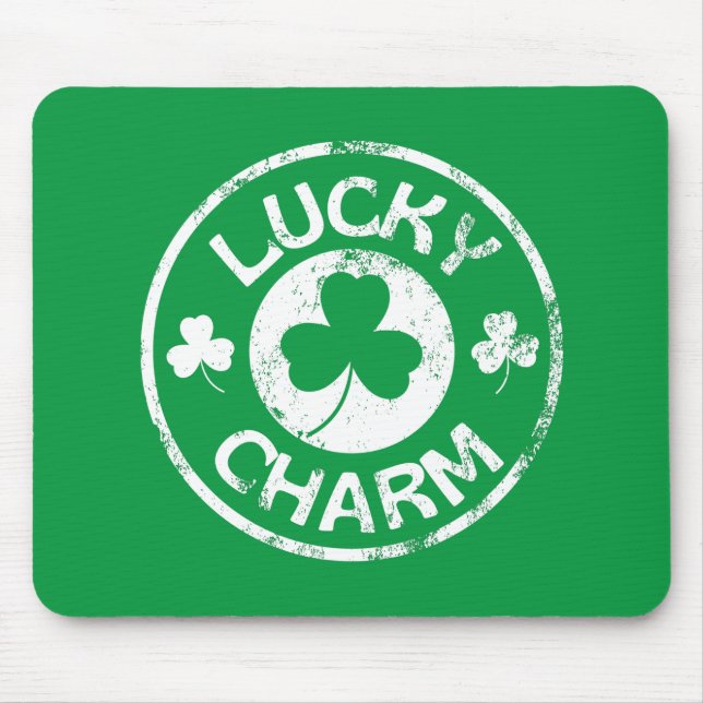 Tapis De Souris Lucky Charm Vintage St Patrick's Day (Devant)