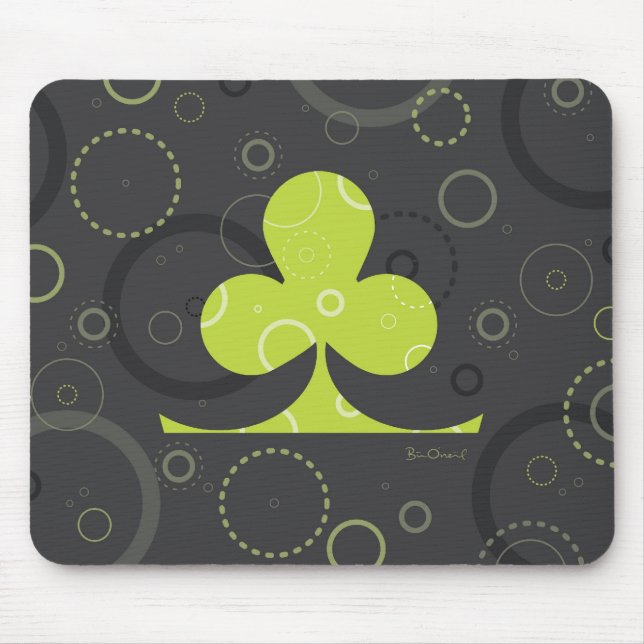 Tapis De Souris Lucky Irlandais Shamrock Mousepad (Devant)