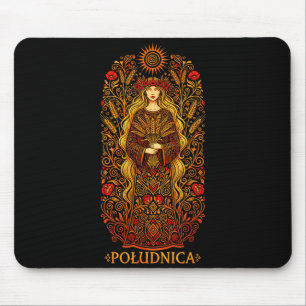 Tapis De Souris Ludnica Déesse du Soleil Slave Païenne Art de Sorc