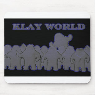 Tapis De Souris Lueur MousPad de noir du monde de Klay