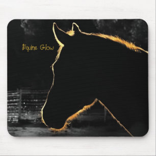 Tapis De Souris Lueur-Ordinateur équin Mousepad