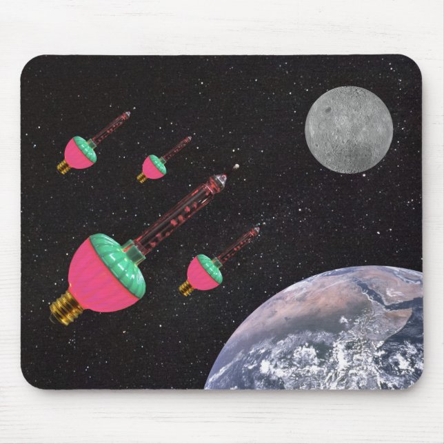 Tapis De Souris Lumières bulles dans l'espace (Devant)