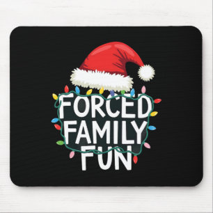 Tapis De Souris Lumières de Noël sarcastiques Père Noël Casquette