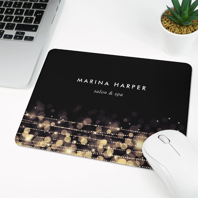Tapis De Souris Lumières dorées personnalisées (Créateur téléchargé)