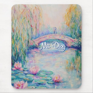 Tapis De Souris Luminaires à eau et pont inspirés par Monet
