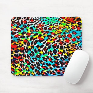 Tapis De Souris Lumineuse Multicolore Mosaïque moderne
