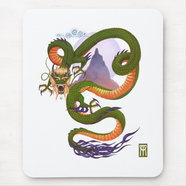 Tapis De Souris Lunar Chinese Dragon (Devant)