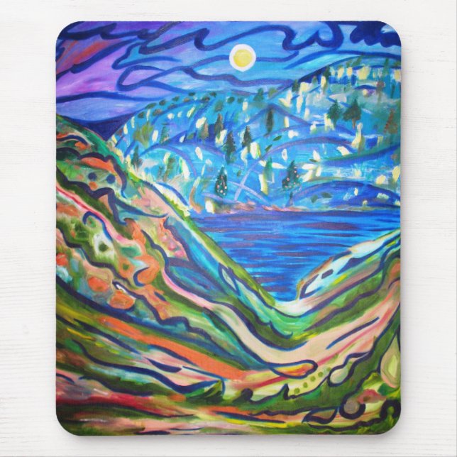 TAPIS DE SOURIS LUNE AU-DESSUS DE LA MER (Devant)