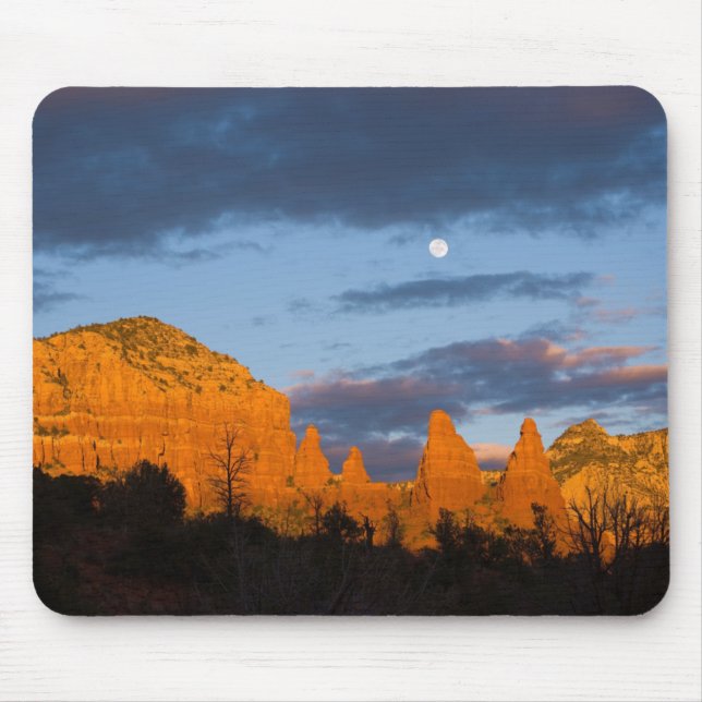 Tapis De Souris Lune au-dessus de Sedona Mousepad 2226 (Devant)