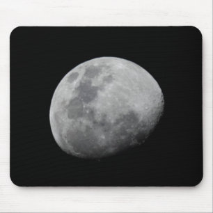 Tapis De Souris Lune avec ciel noir   Zambie, Luangwa Sud