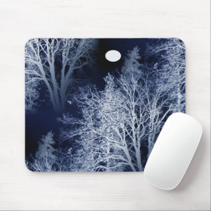 Tapis De Souris Lune d'hiver... Carte de souris